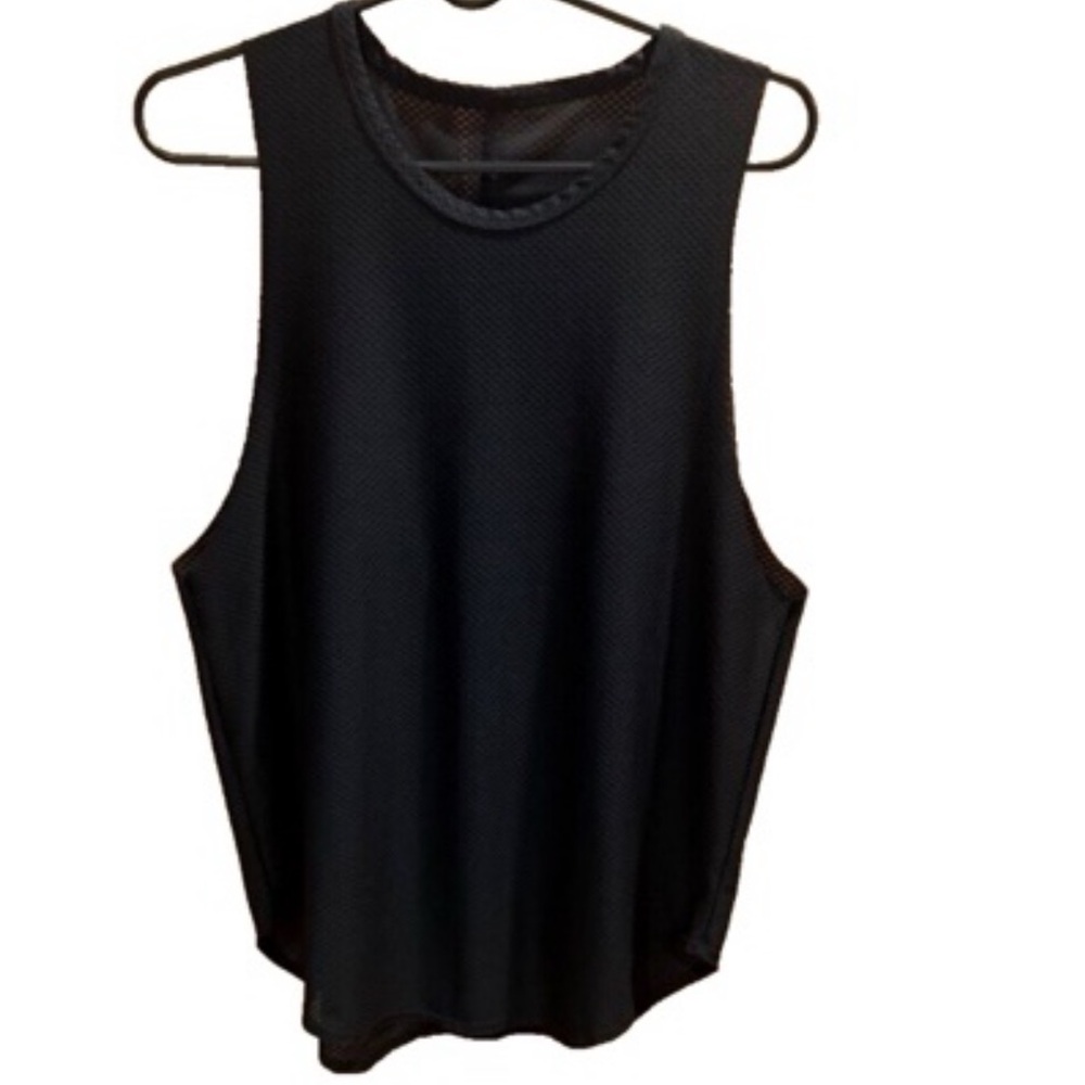 Strut This Black Mesh Tank Top One Size